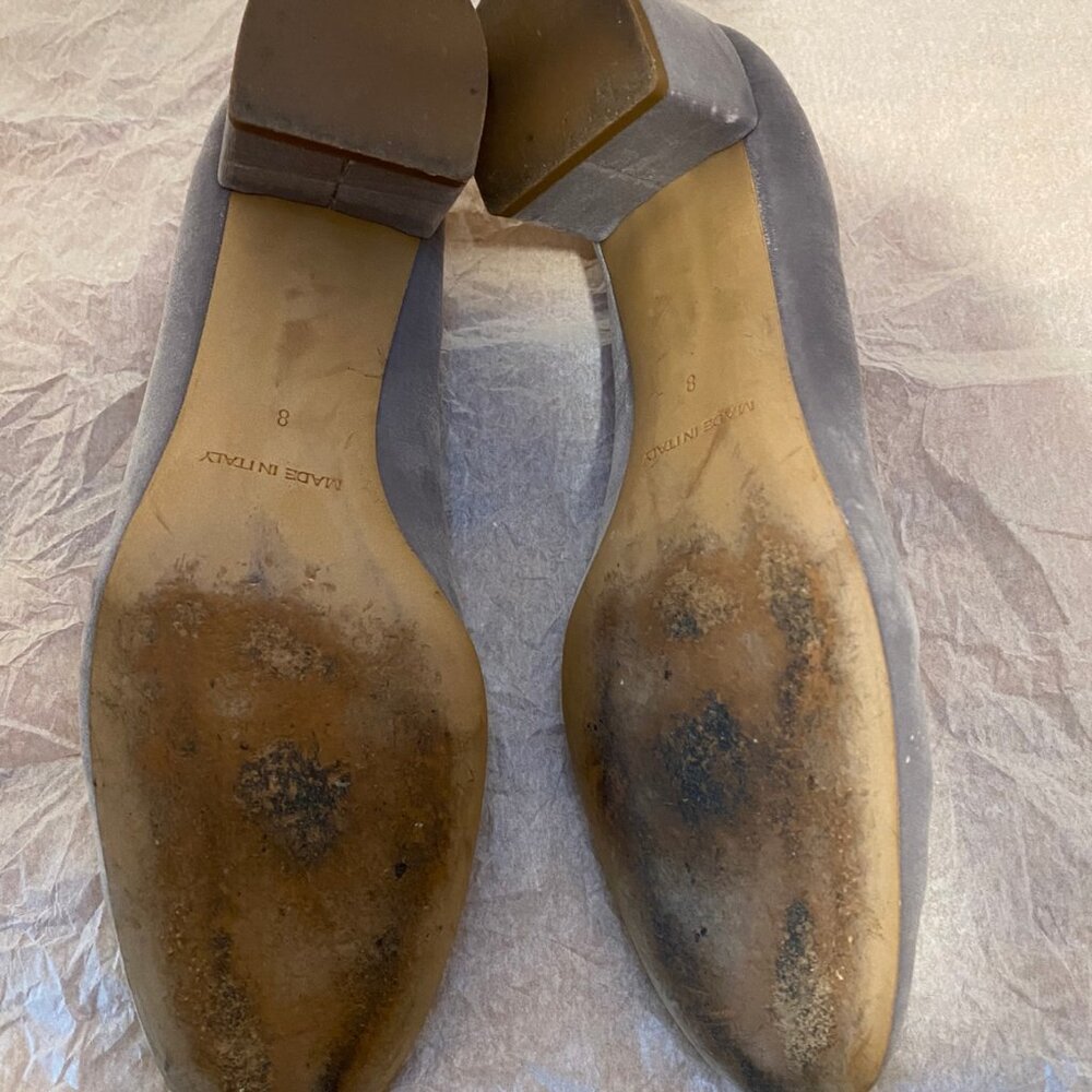 Silver Velvet Everlane Day Heel - Picture 3 of 4